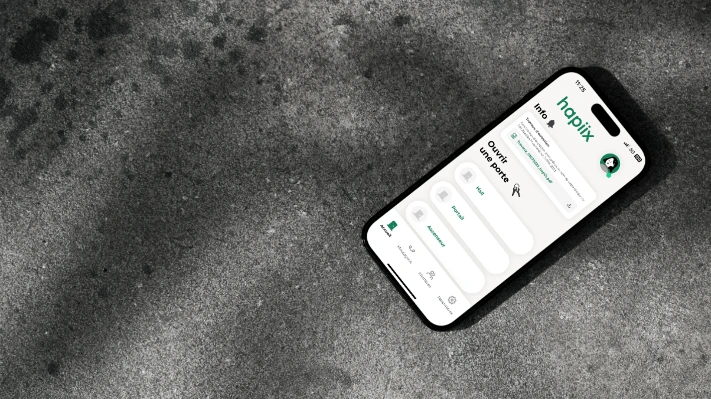 Photo de l'interface de l'application hapiix