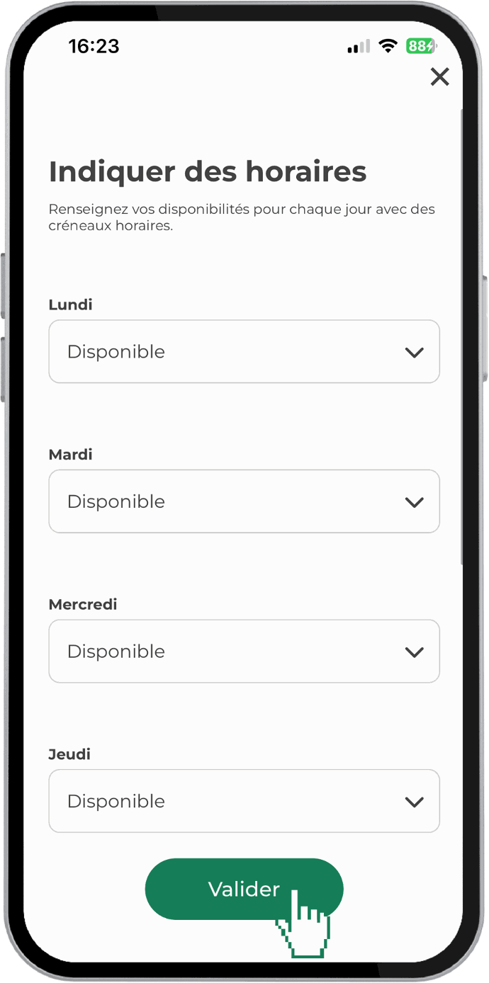 Gestion des disponibilités 3