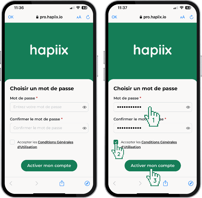 Connexion hapiix pro 2